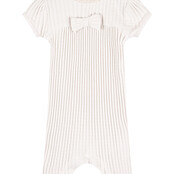 Le Chic DOYIE summer cable romper Oatmeal Elite