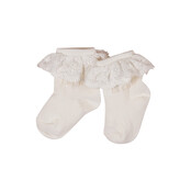 Le Chic RICHI sokken with ruffle Off White