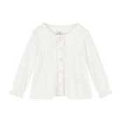 Le Chic NIYAS wrinkle stretch blouse Off White