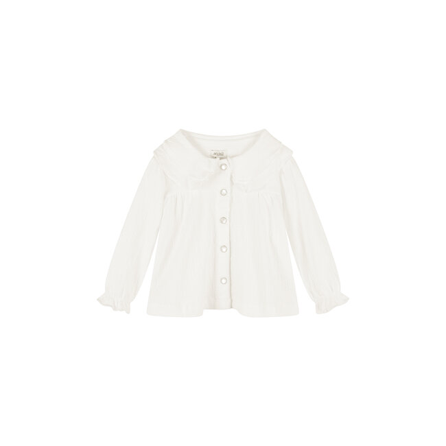 Le Chic NIYAS wrinkle stretch blouse Off White