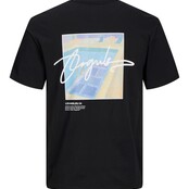 Jack&Jones jongens T-Shirt ARUBA LANDSCAPE Black VOLUME Volume Fit