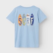 Name It kids jongens T-shirt VELIX Chambray Blue Surf Regular Fit