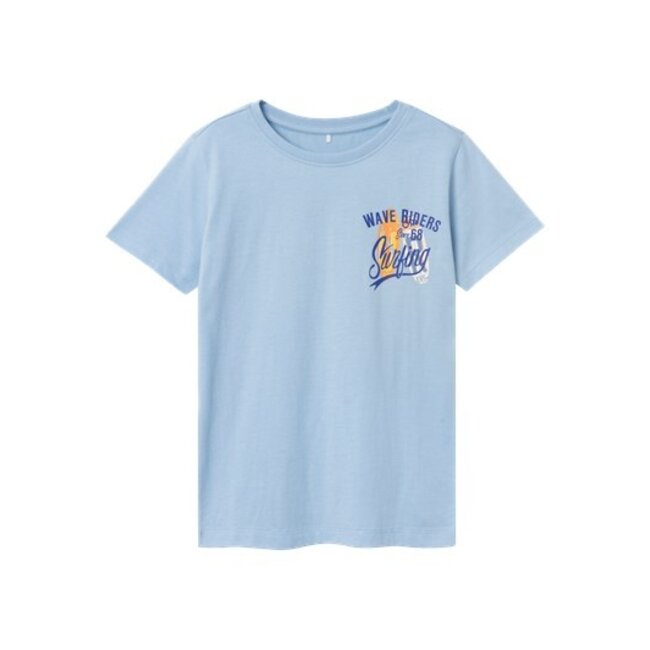 Name It kids jongens T-shirt VELIX Chambray Blue Surf Regular Fit