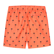 Shiwi jongens zwemshort shiwi scratch palm neon orange