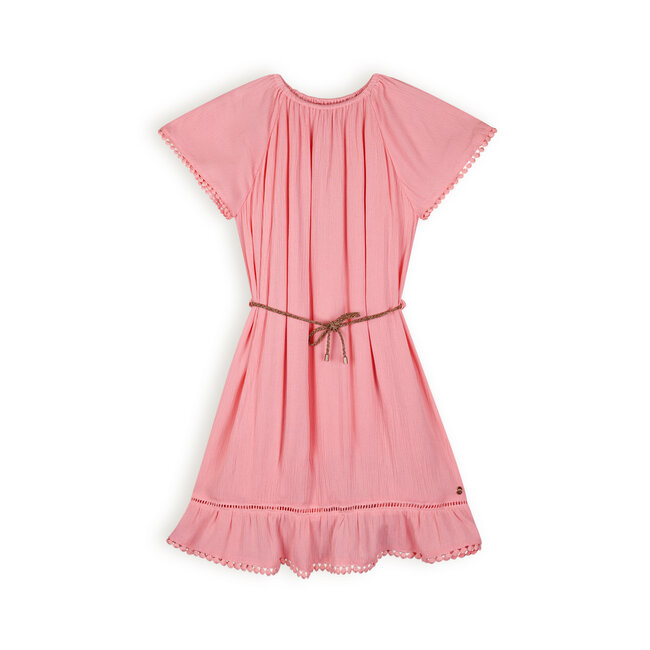 NoNo Mill A-line Crincled summer dress Strawberry Pink