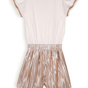 NoNo Sylja Mixed Jumpsuit with Plissee Short Desert Sand