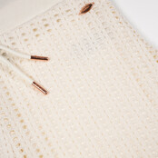 NoBell' Meisjes Silla Crochet Knit Short Pearled Ivory
