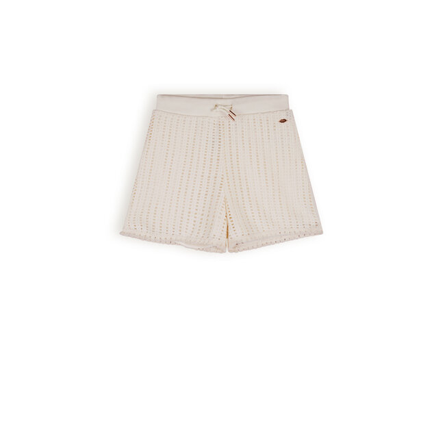 NoBell' Meisjes Silla Crochet Knit Short Pearled Ivory