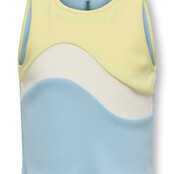 ONLY meisjes top GRY Clear Sky Yellow Pear/Cloud Dancer Regular Fit