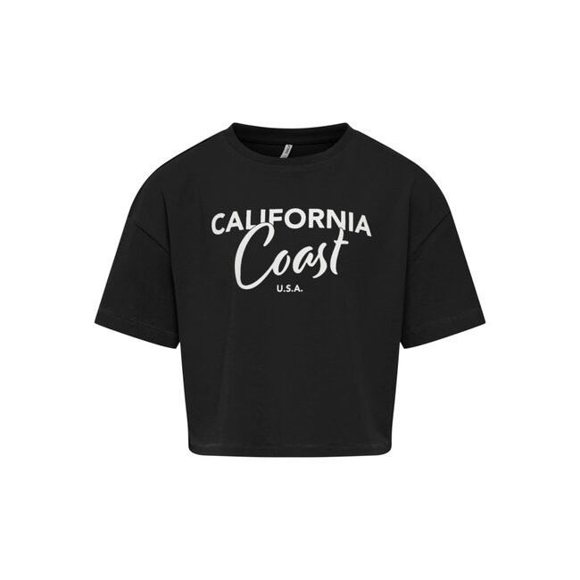 ONLY meisjes T-Shirt OLIVIA Black Coast Loose Fit