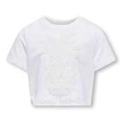 ONLY meisjes trui KARLA Bright White Pineapple Regular Fit