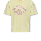 ONLY meisjes T-Shirt SINNA Yellow Pear Marais Regular Fit