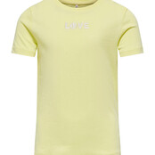 ONLY meisjes T-Shirt LOVELY Yellow Pear Love Regular Fit