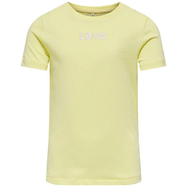 ONLY meisjes T-Shirt LOVELY Yellow Pear Love Regular Fit