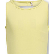 ONLY meisjes top NESSA Yellow Pear Back Cut Out Tight Fit