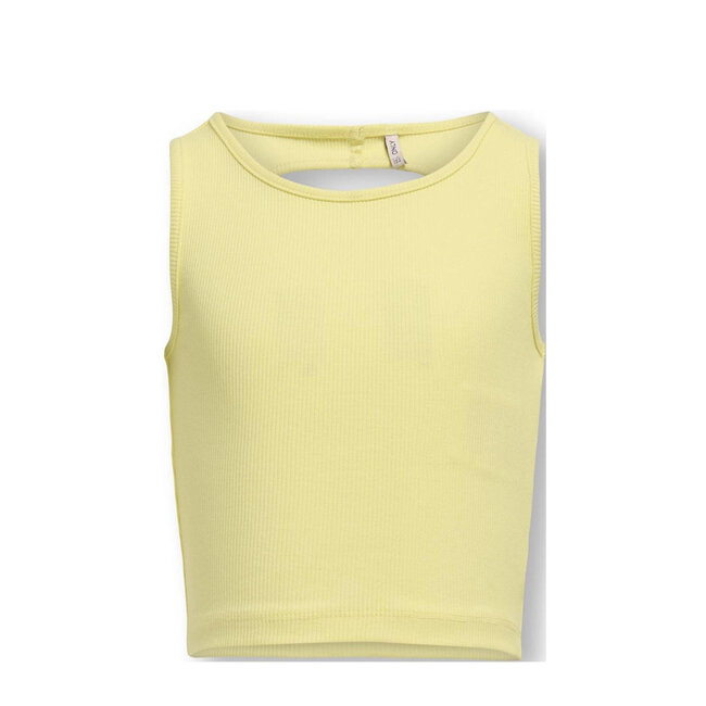 ONLY meisjes top NESSA Yellow Pear Back Cut Out Tight Fit