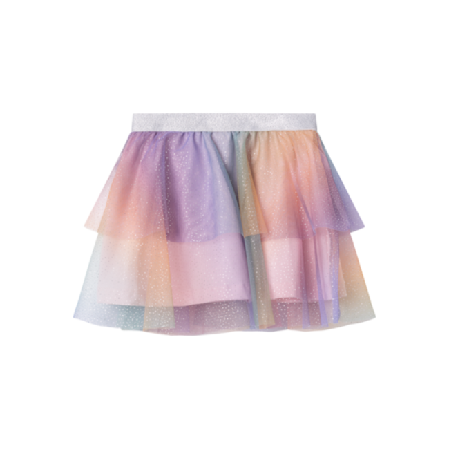 Name It mini meisjes rok HILLO Parfait Pink 2 Layers