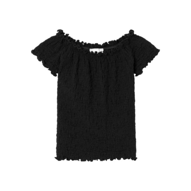 Name It kids meisjes T-shirt HALISSE Black Regular Fit