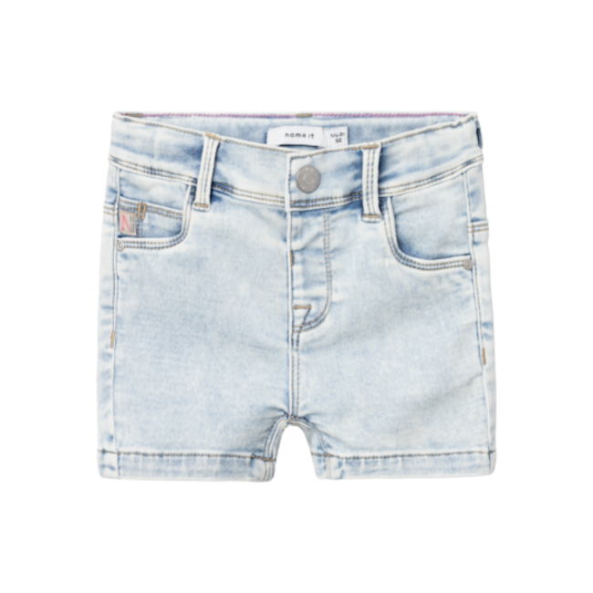 Name It mini meisjes short SALLI Light Blue Denim Slim Fit