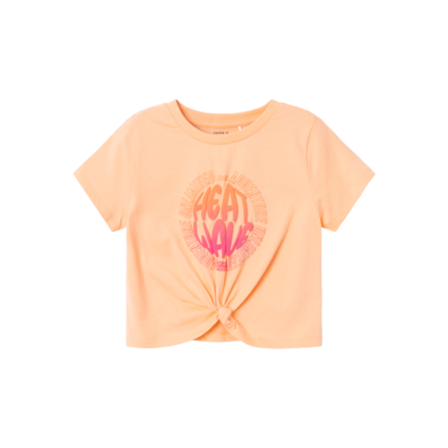 Name It kids meisjes T-shirt JUPITA Peach Parfait Regular Fit