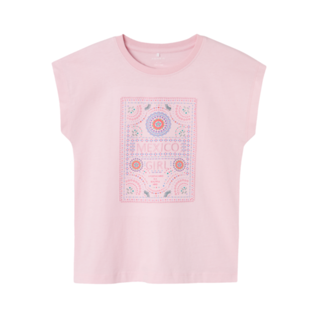 Name It kids meisjes T-shirt JULIKS Parfait Pink Loose Fit