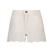 Like Flo meisjes off white denim short Off white