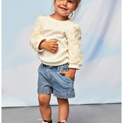 ONLY mini meisjes short COMET Light Blue Denim Wide Leg Fit