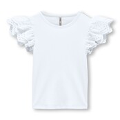 ONLY mini meisjes T-shirt ZENIA Bright White Regular Fit