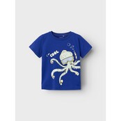 Name It mini jongens T-shirt FREDDIS Clematis Blue Regular Fit