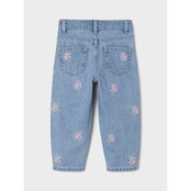 Name It mini meisjes spijkerbroek BELLA Light Blue Denim Mom Fit