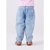 Name It mini meisjes spijkerbroek BELLA Light Blue Denim Mom Fit