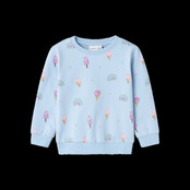 Name It mini meisjes trui FRANSIA Chambray Blue Regular Fit