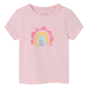 Name It baby meisjes T-shirt VUBIE Parfait Pink Rainbow