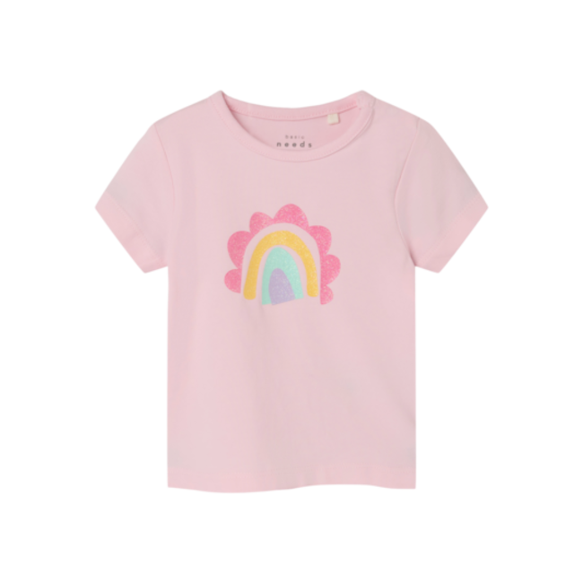 Name It baby meisjes T-shirt VUBIE Parfait Pink Rainbow