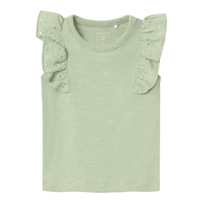 Name It baby meisjes T-shirt HUBBI Silt Green