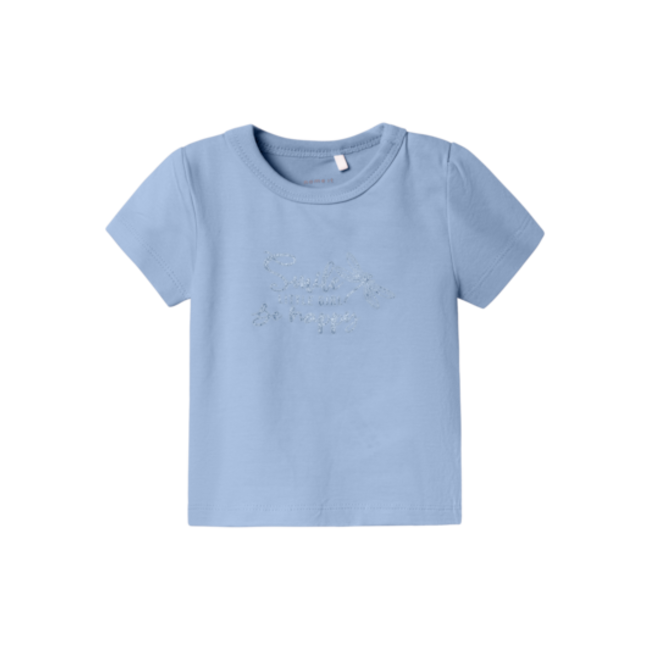 Name It baby meisjes T-shirt HULINE Chambray Blue