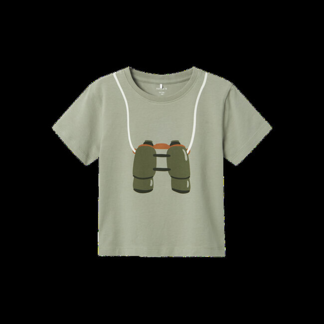 Name It mini jongens T-shirt FINLEY Forest Fog Regular Fit