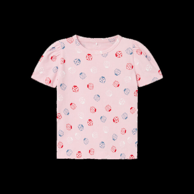 Name It mini meisjes T-shirt FAYE Parfait Pink Regular Fit