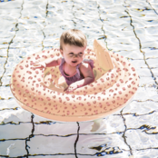 Swim Essentials Baby float Panterprint Old Pink ⌀ 69 cm 0-1 Jaar 11 kg