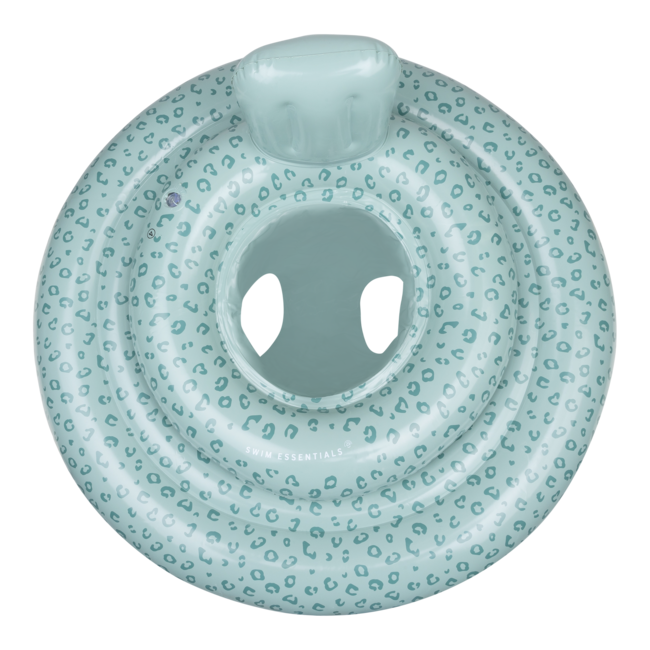 Swim Essentials Baby float Groen Panterprint ⌀ 69 cm 0-1 Jaar 11 kg