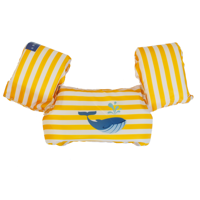 Swim Essentials Puddle Jumper Geel Wit Walvissen 2-6 jaar 55 x 32 x 13 cm 2-6 Jaar 30 kg