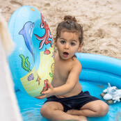 Swim Essentials Playpoolset: Zwembad 122 cm, Strandbal & Zwemband 46 cm ⌀ 122 cm, ⌀427cm & ⌀46 cm 3+ 80 L