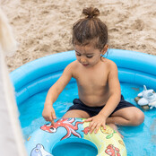 Swim Essentials Playpoolset: Zwembad 122 cm, Strandbal & Zwemband 46 cm ⌀ 122 cm, ⌀427cm & ⌀46 cm 3+ 80 L