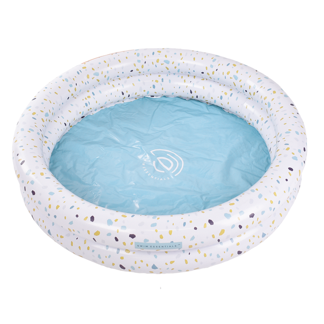 Swim Essentials Zwembad 100 cm Terrazzo Wit ⌀ 100 x 17 cm 1+ 60 L