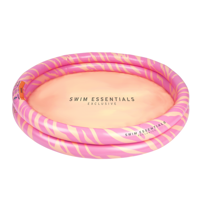Swim Essentials Zwembad 100 cm Roze Zebra ⌀ 100 x 17 cm 1+ 60 L