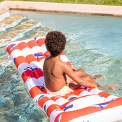 Swim Essentials Luxe luchtbed Walvis Gestreept 177 x 67 cm 6+ 80 kg