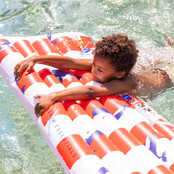 Swim Essentials Luxe luchtbed Walvis Gestreept 177 x 67 cm 6+ 80 kg