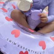 Swim Essentials Zwemband 90 cm Lila Heart Transparant ⌀ 90 cm 6+ 80 kg