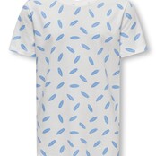 ONLY kids jongens T-shirt ADIS Cloud Dancer Cornflower Blue Regular Fit