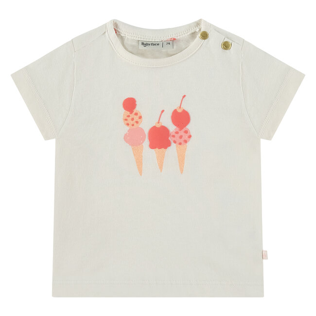 babyface meisjes T-shirt ivory